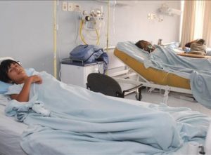 Pacientes de dengue en Venezuela. Foto: AFP
