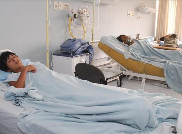 Pacientes de dengue en Venezuela. Foto: AFP