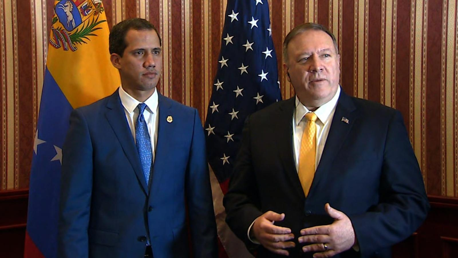 Mike Pompeo y Juan Guaidó | Foto: CNN en Español