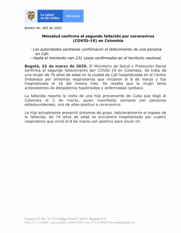 Comunicado | Foto: Cortesía