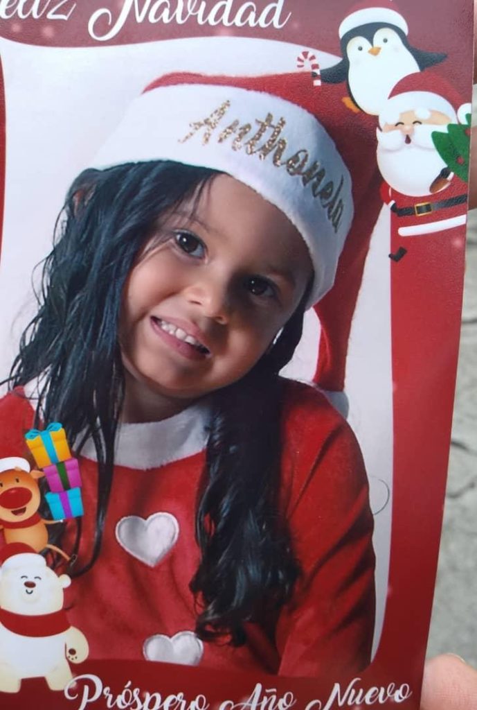 Antonella Maldonado Roa, de 4 años de edad.