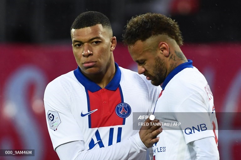 Neymar y Mbappé PSG