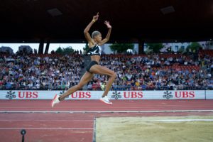 Yulimar Rojas campeona de la liga Diamante. Foto: Twitter/Liga Diamante