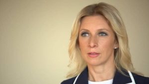 María Zajárova. Foto: Cancillería Rusia