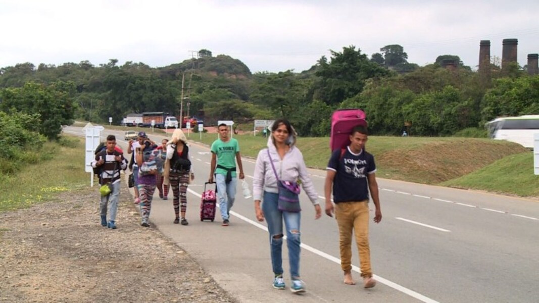 Migrantes venezolanos Panamá. Foto: AFP.