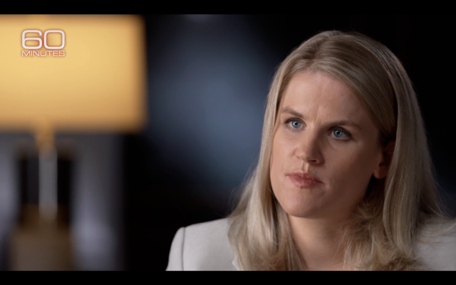 Frances Haugen. Foto: 60 minutes