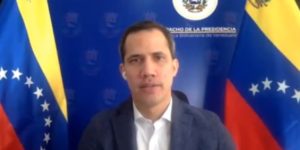 Juan Guaidó en la Cumbre de los Defensores de los Derechos Humanos.