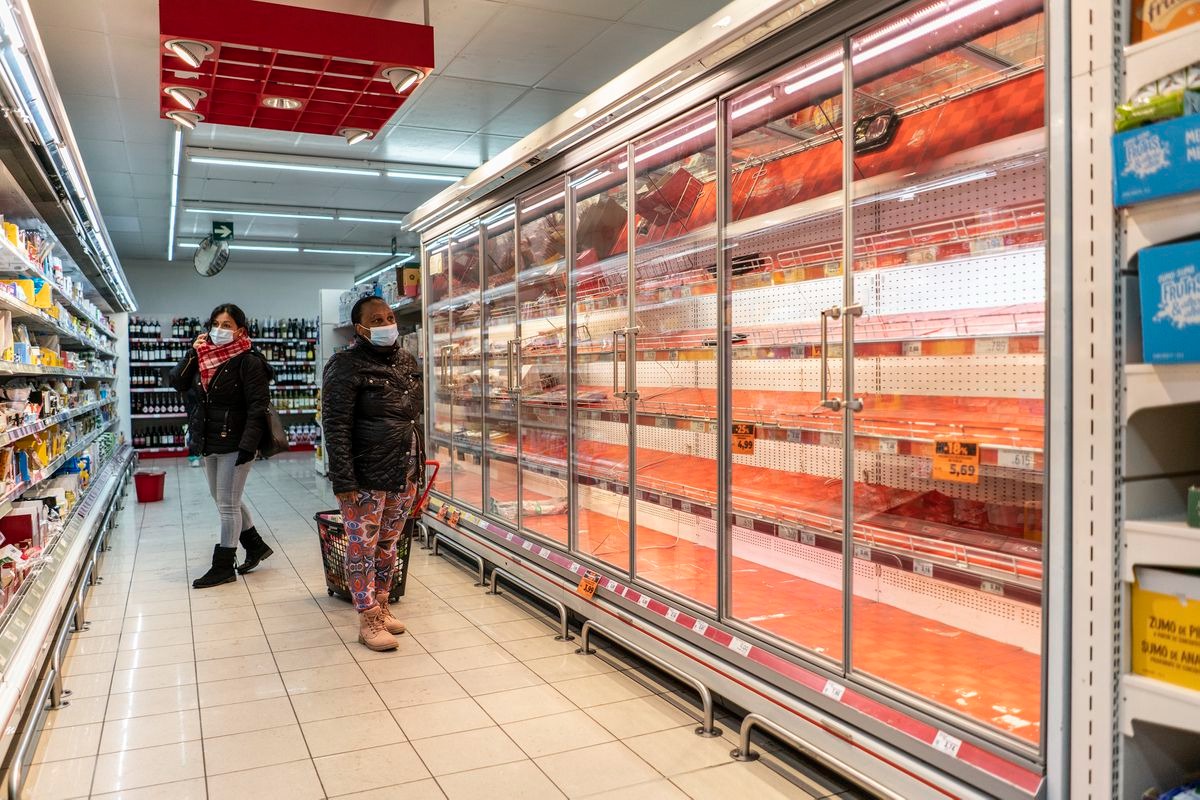 Supermercado en España. Foto: Twitter