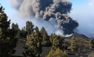 Volcán de La Palma en España. Foto: Involcan