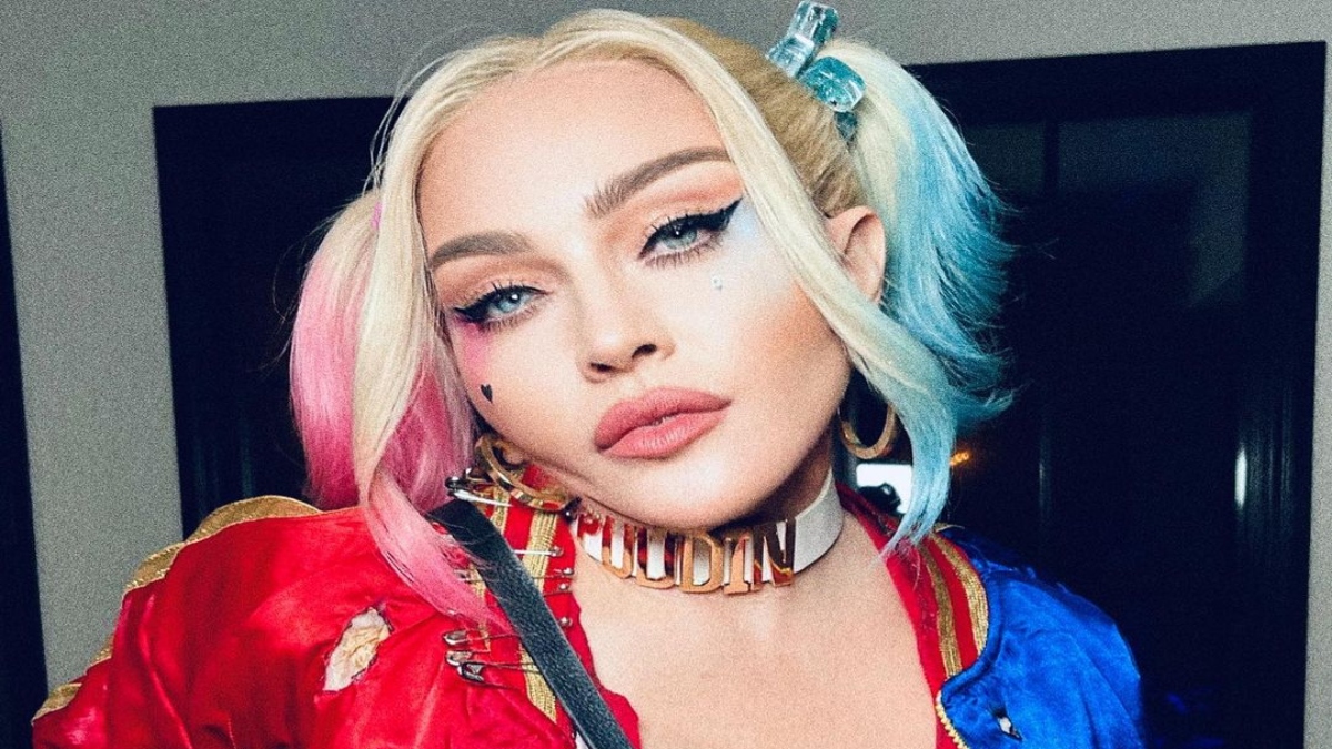 Madonna se disfrazo de Harley Quinn en Halloween. Foto: Instagram @madonna