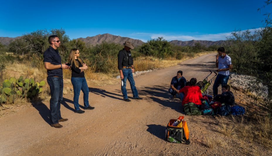 policía familia Desierto