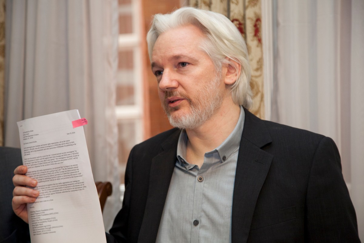 Julian Assange. Foto: Twitter