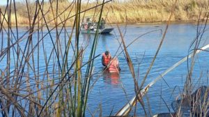 Búsqueda de la niña venezolana en el río Bravo.