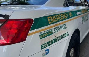 Patrulla de la policía de Miami-Dade.