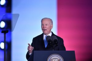 Joe Biden en su visita a Polonia. Foto: EFE