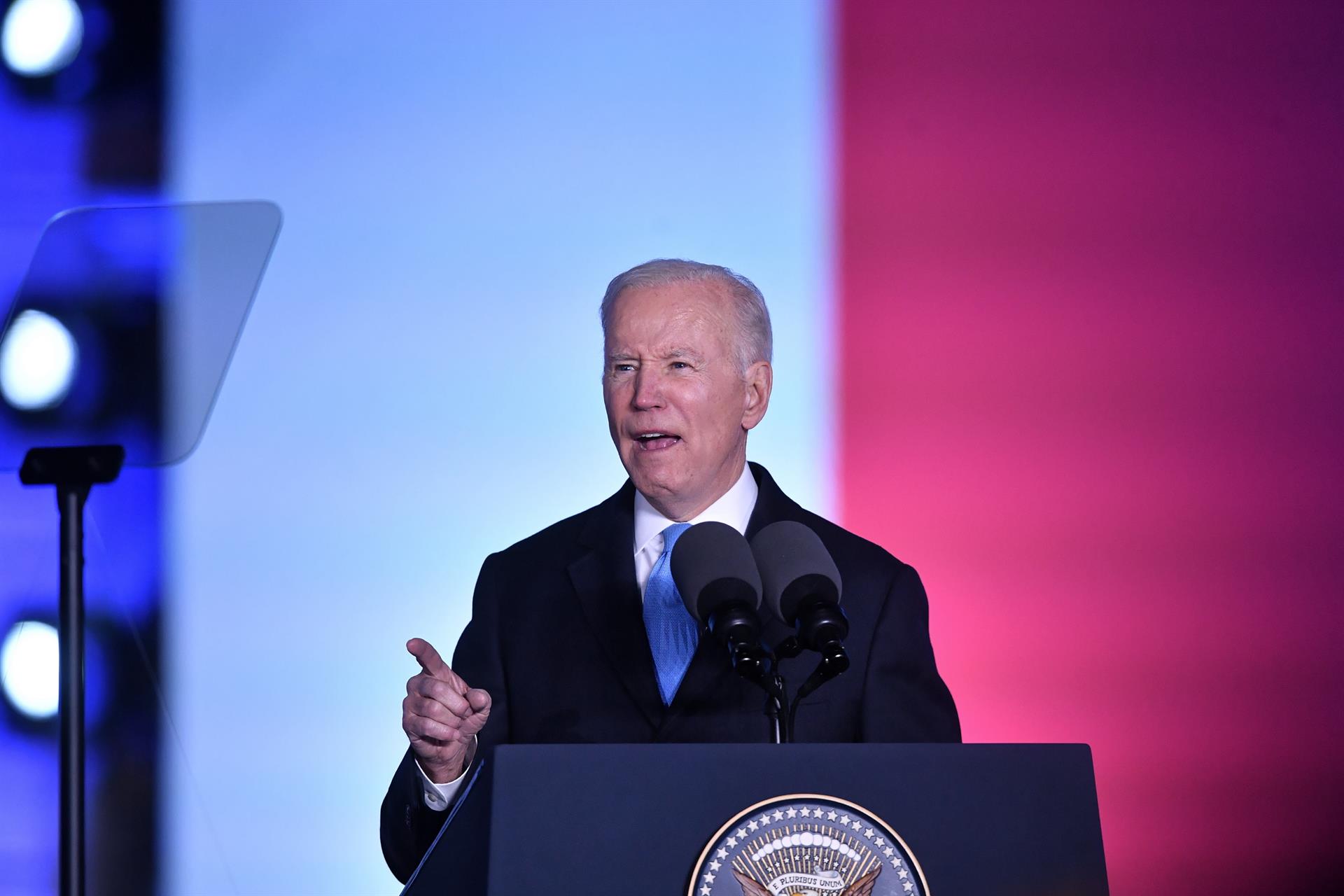 Joe Biden en su visita a Polonia. Foto: EFE