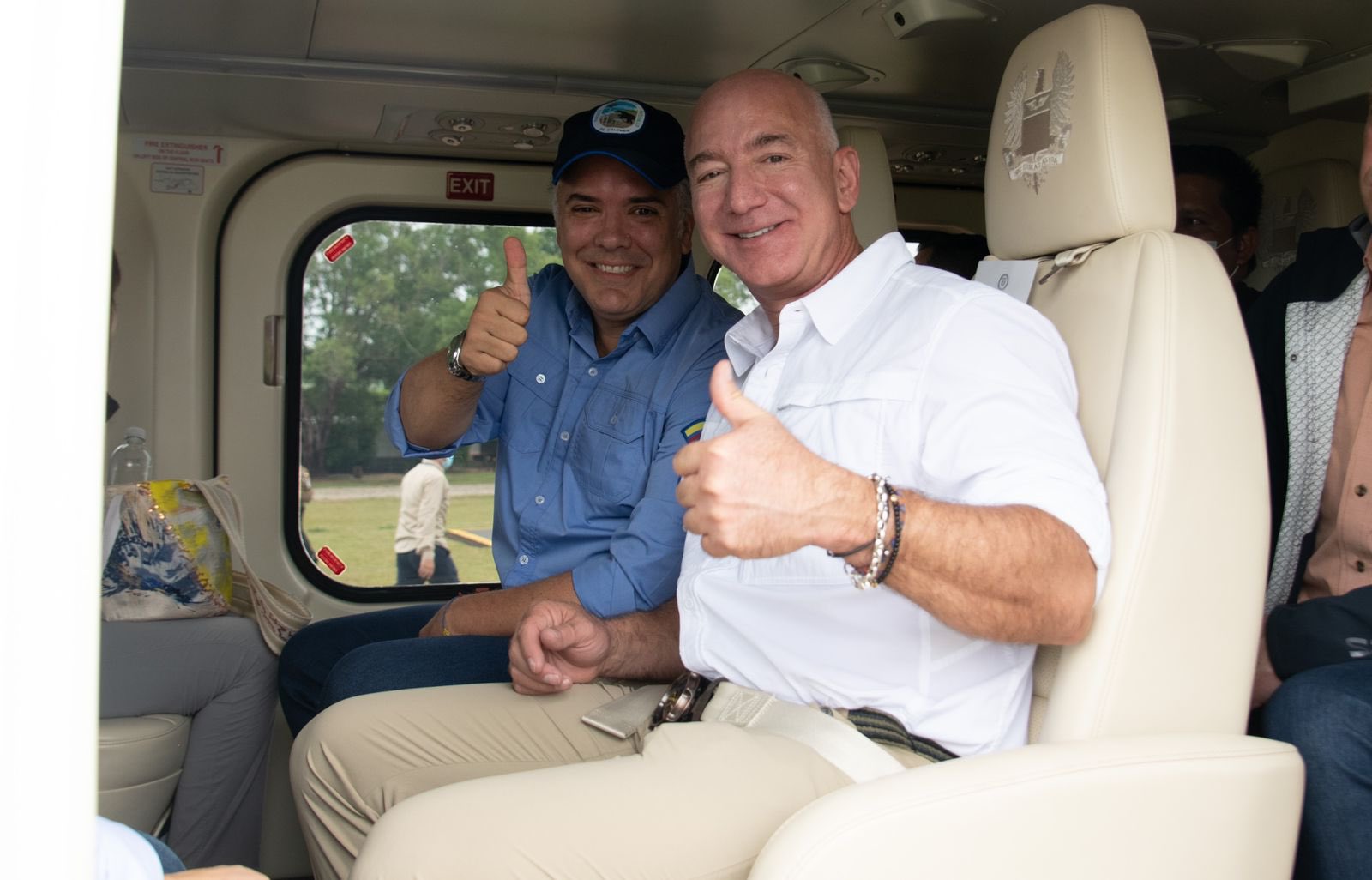 Iván Duque y Jeff Bezos. Foto: Iván Duque Twitter