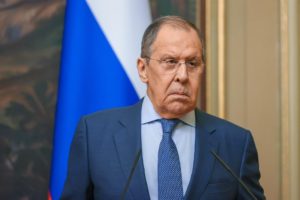 Moscú (Federación Rusa), 22/04/2022.- Una foto facilitada por el servicio de prensa del Ministerio de Asuntos Exteriores ruso muestra al ministro de Asuntos Exteriores ruso, Sergei Lavrov. (Kazajstán, Rusia, Moscú) EFE/EPA/MINISTERIO DE ASUNTOS EXTERIORES DE RUSIA.