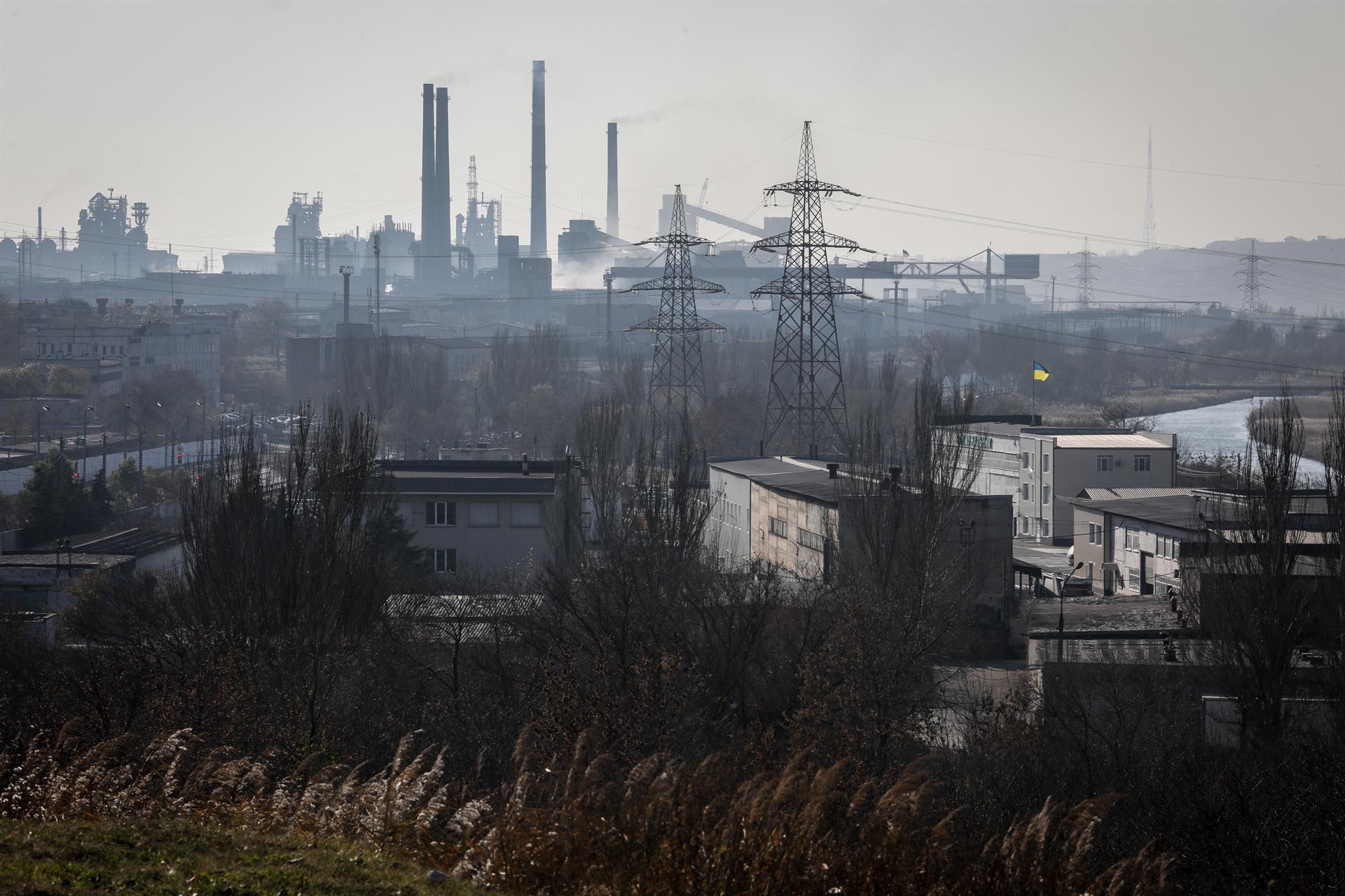 Planta en la ciudad de Mariúpol, Ucrania. Foto: EFE