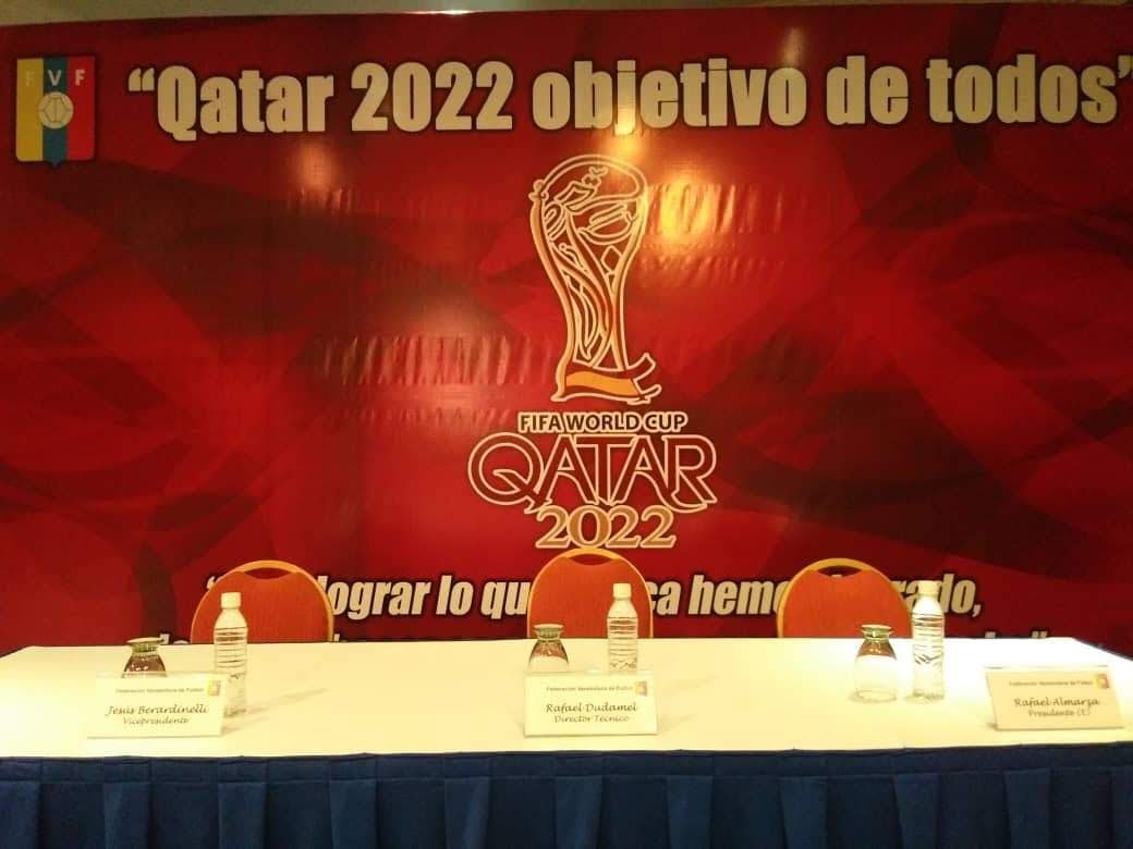 Rueda de prensa de la Vinotinto para el premundial de Qatar 2022. Foto: Cortesía