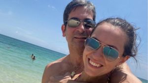 Marcelo Pecci y Claudia Aguilera. Foto: Instagram Claudia Aguilera
