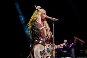 Paulina Rubio en concierto. Foto: Twitter oficial