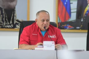 Primer vicepresidente del PSUV, Diosdado Cabello. Foto: Twitter PSUV.