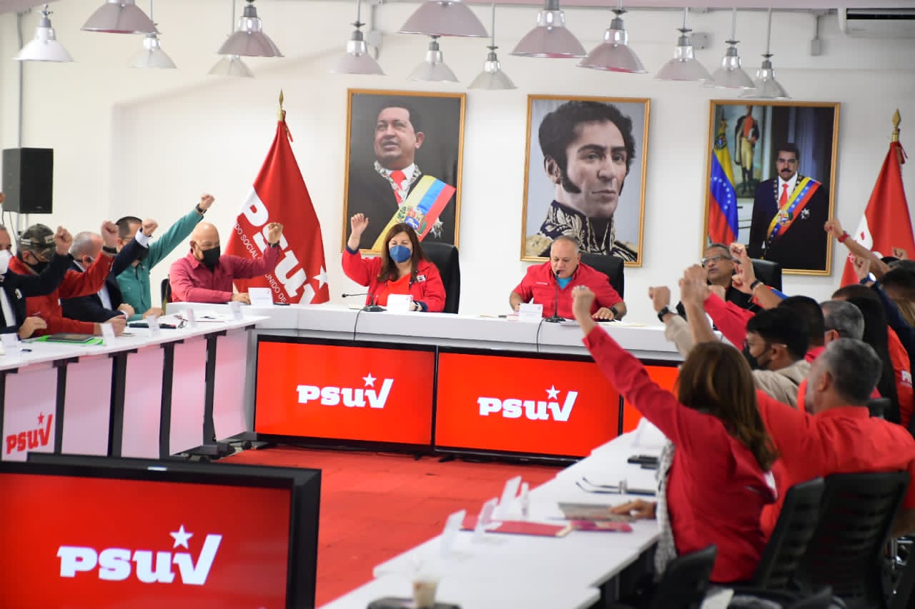 Primer vicepresidente del PSUV, Diosdado Cabello. Foto: Twitter PSUV.