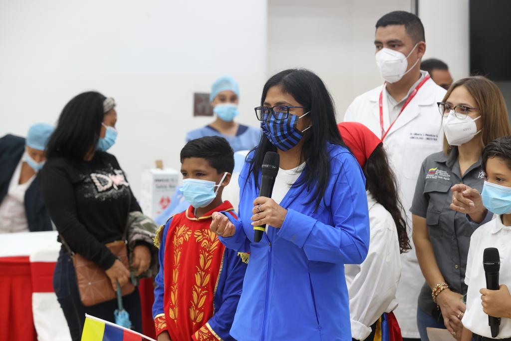 Vicepresidenta de la administración de Nicolás Maduro, Delcy Rodríguez. Foto: Twitter Vicepresidencia.