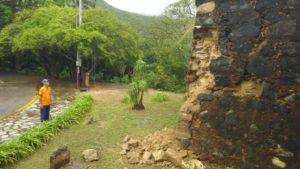 Fuertes lluvias en Nueva Esparta causaron el desplome del castillo de Santa Rosa