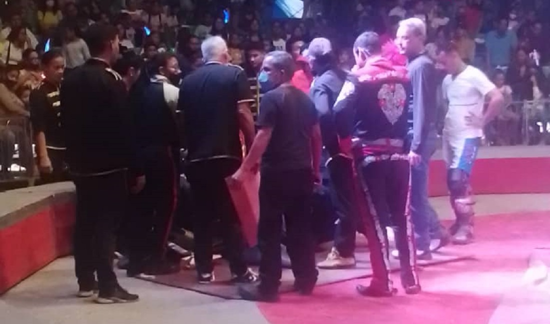 Accidente en Circo de México. Foto @RCamachoVzla