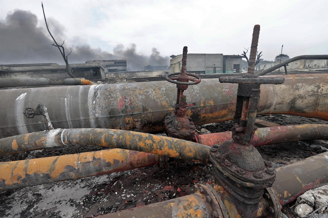 Base de combustible en Cuba. Foto EFE