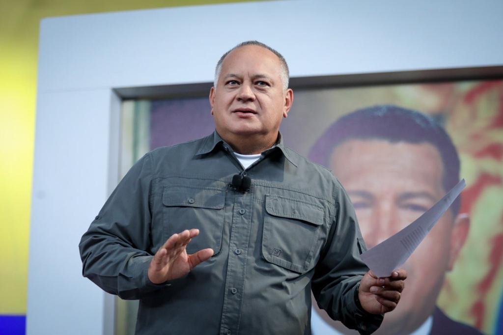 Primer vicepresidente del Partido Socialista Unido de Venezuela (PSUV), Diosdado Cabello. Foto: Twitter PSUV (PartidoPSUV).
