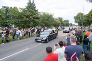 Cortejo fúnebre de la reina Isabel II. Foto EFE