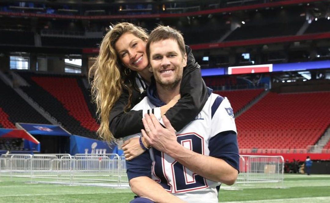 Tom Brady y Gisele Bündchen. Foto @gisele