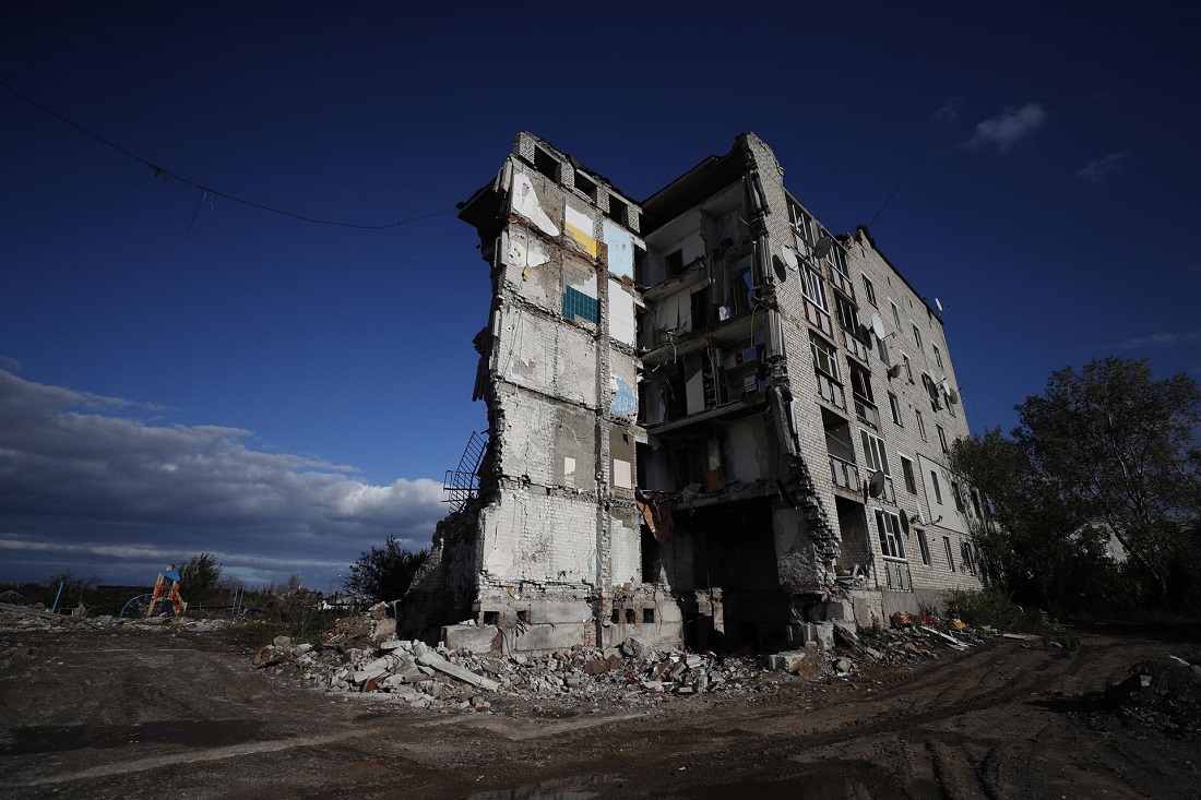 Infraestructuras en Ucrania luego de ataques rusos. Foto EFE