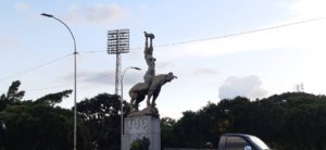 Réplica de la estatua de María Lionza.