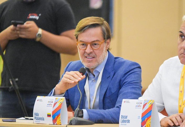 Representante de Nicolás Maduro ante Colombia, Félix Plasencia. Foto: Twitter Félix Plasencia.