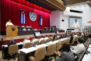 Nicolás Maduro durante su intervención en el 18vo aniversario de la Alianza Bolivariana para los Pueblos de Nuestra América – Tratado de Comercio de los Pueblos (ALBA-TCP) en La Habana, Cuba. Foto: Twitter Prensa Presidencial.
