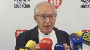 Vicepresidente de Fe y Alegría, padre Luis Ugalde. Foto: Captura de pantalla.