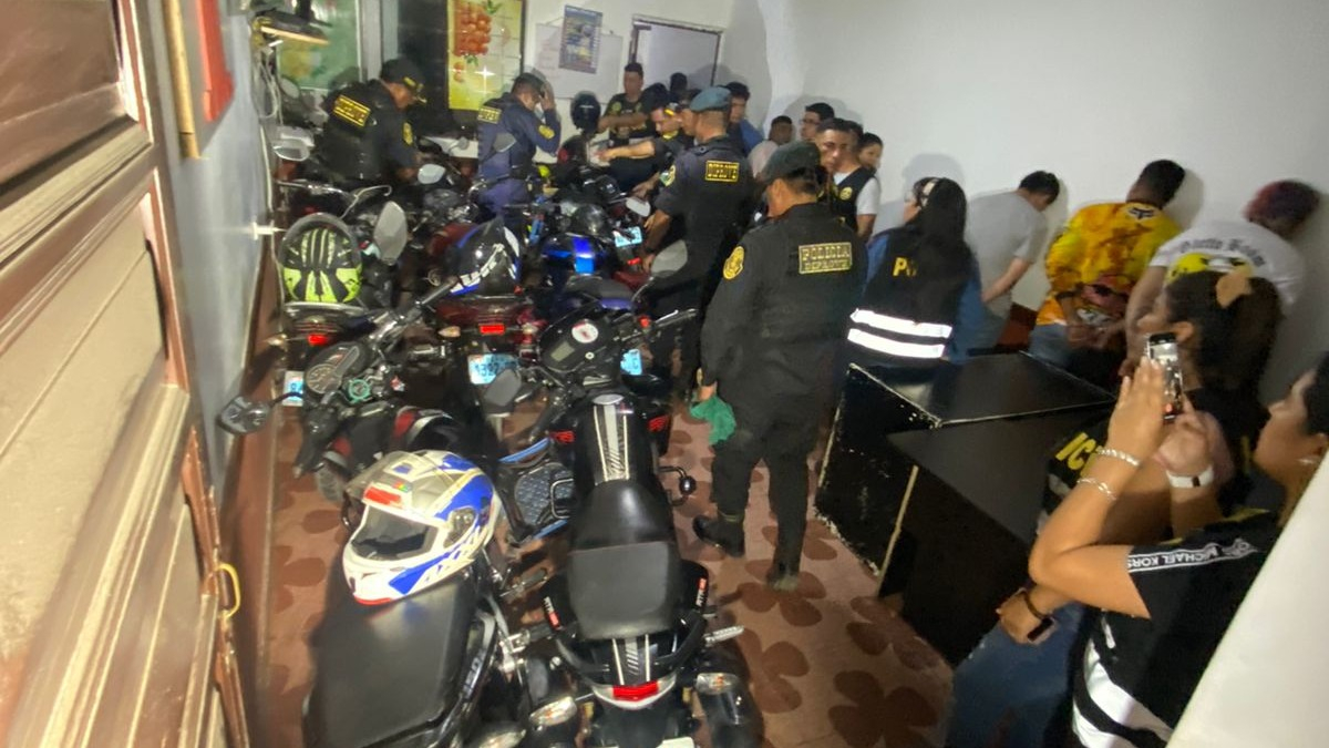 Detenida banda delictiva en Perú. Foto: PNP.