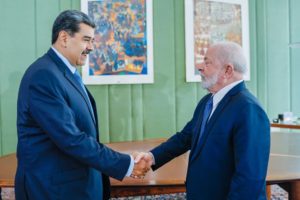 Nicolás Maduro y el presidente brasileño Lula da Silva.