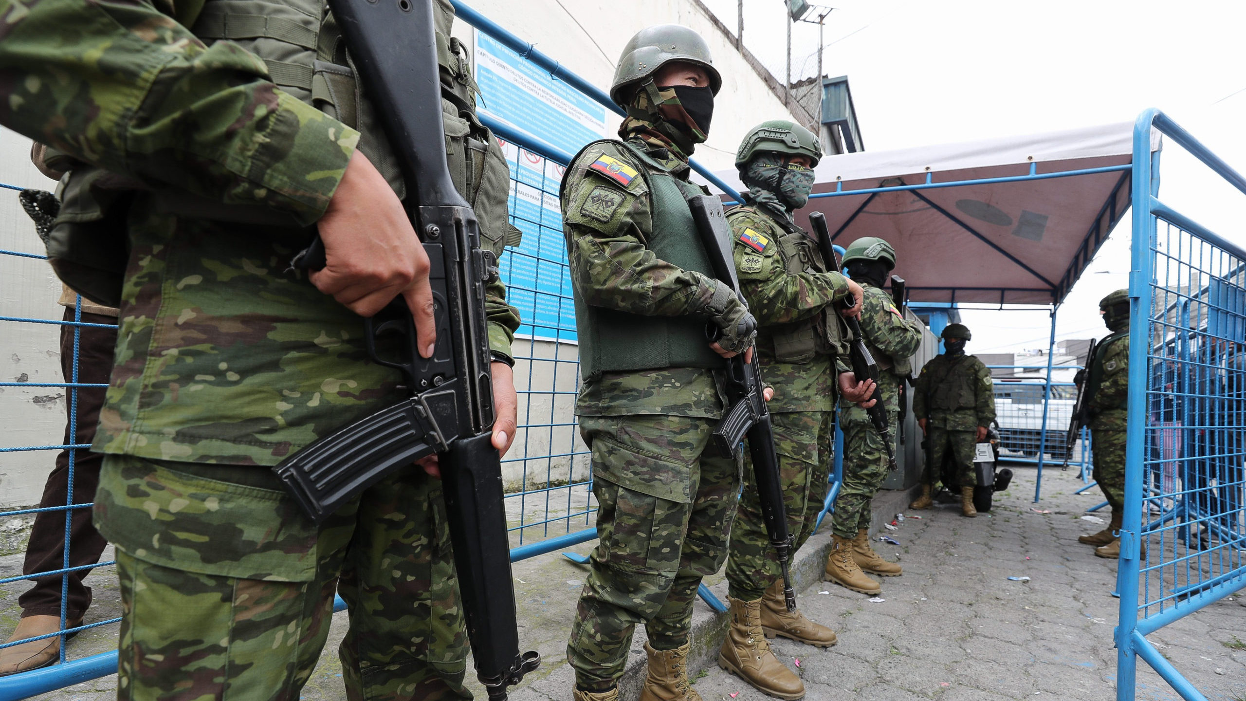 Toma de cárceles en Ecuador por Estado de Excepción. Crédito: EFE / José Jácome.