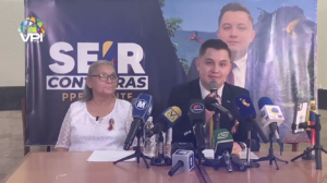 Seir Contreras presentó candidatura presidencial.