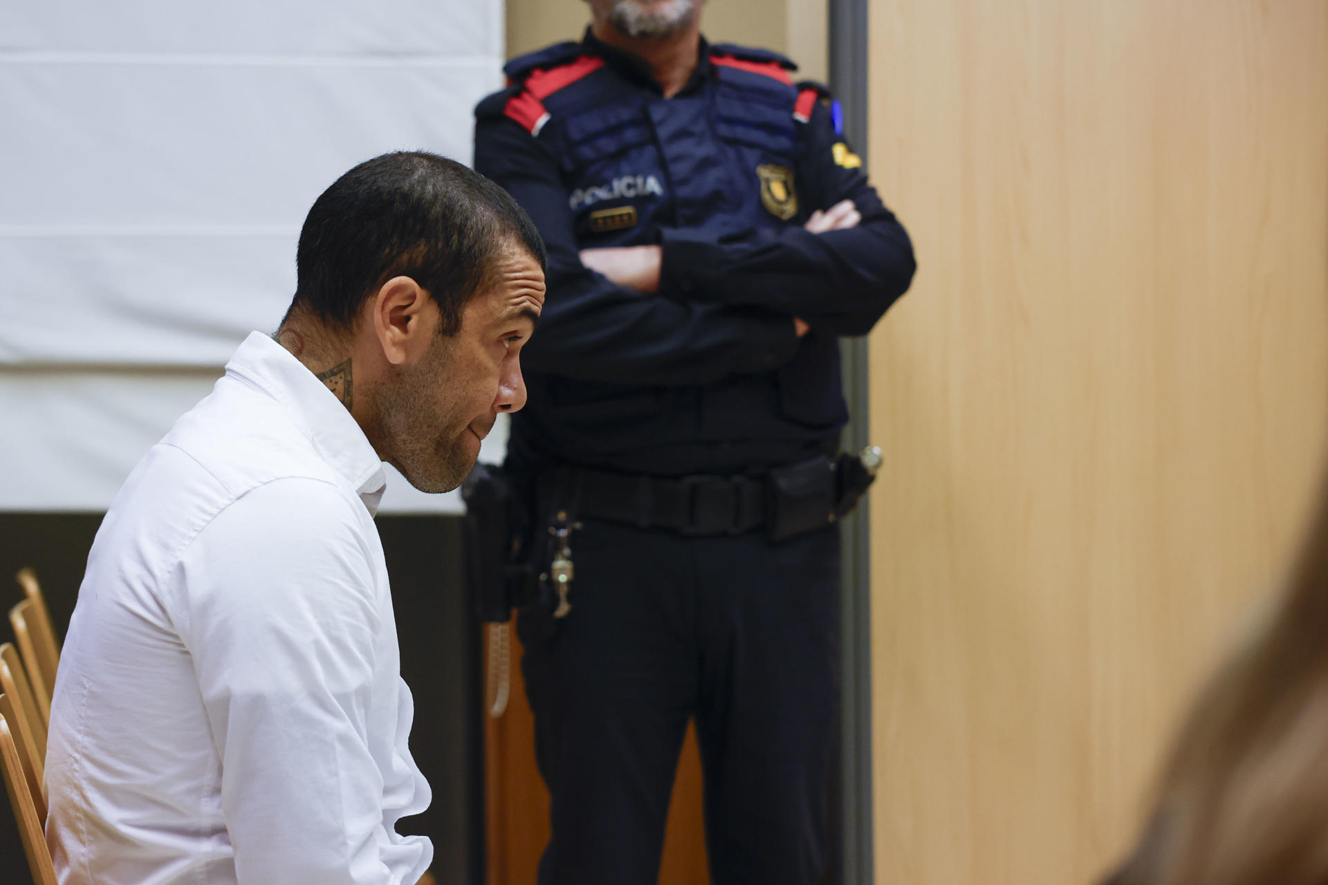 Dani Alves, exfutbolista brasileño juzgado por presunta violación a una chica en 2022. Foto: EFE.