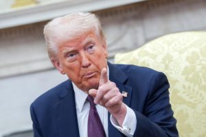 Donald Trump, presidente de los Estados Unidos, desde la Casa Blanca. Foto: Archivo EFE.