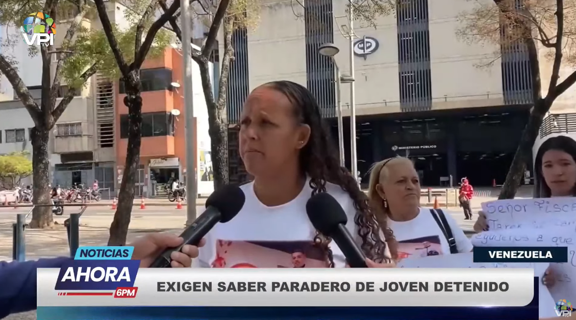 Madre de Eudis Andrade, detenido arbitrariamente en Venezuela.